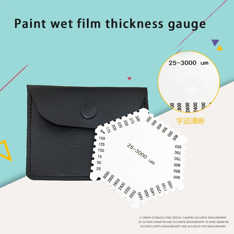 High-Precision Stainless Steel Hexagon Wet Film Comb Paint Wet Film Thickness Gauge Comb