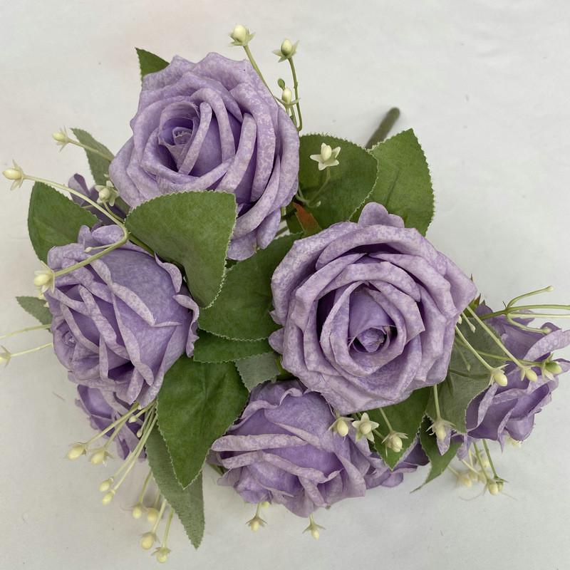 Faux Rose Flower Vase Arrangement For Wedding Photography And Event Decoration