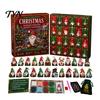 Halloween Decoration Pendant Set Gnome Advent Calendar, Christmas DIY Faux Diamond Art Calendar 31 Days Craft Kit, Handmade Hanging Ornaments
