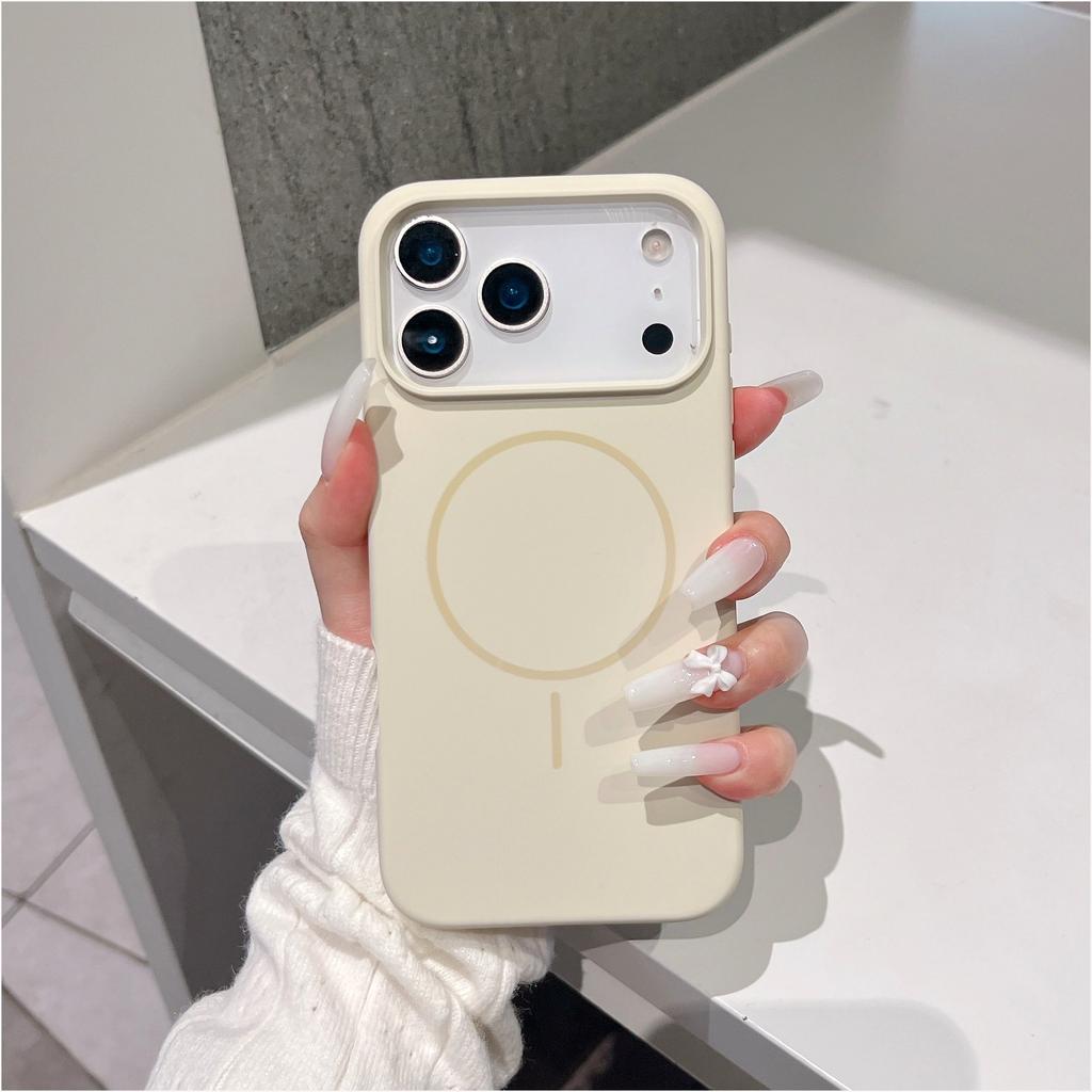 Liquid Silicone Magnetic Slim Phone Case For Magsafe Apple iPhone 13 14 15 16 17 Pro Max Plus Air Protective Soft Cover