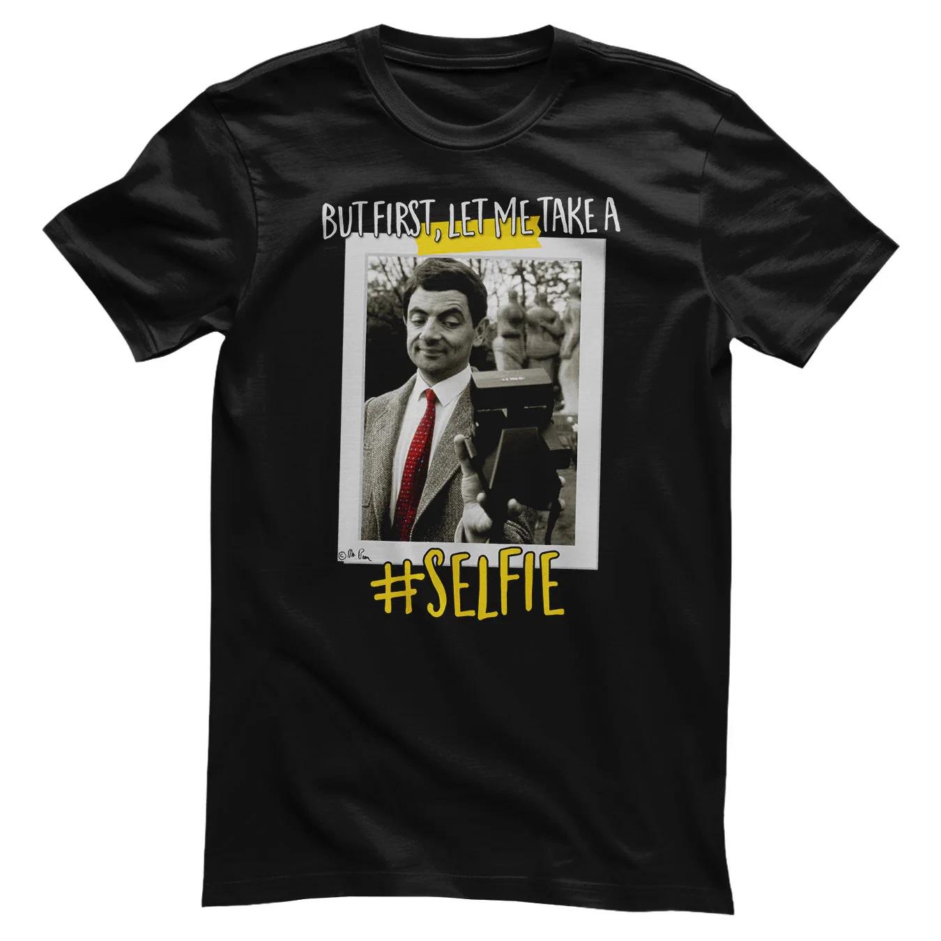 Officially Licensed Mr Bean - Selfie Mens T-Shirt M