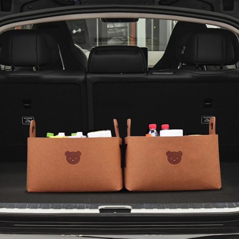 Foldable Car Home Storage Box with Sufficient Space Detachable Organizers Box