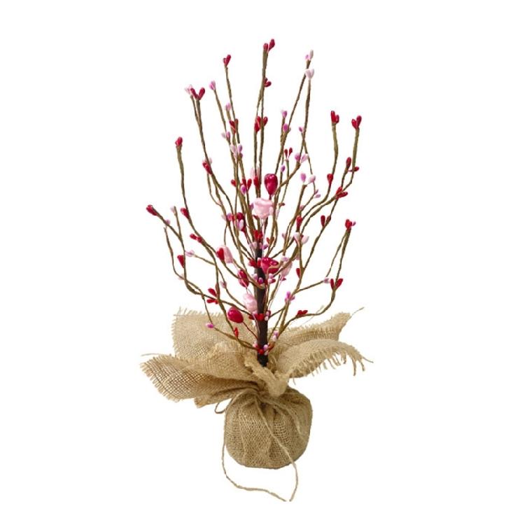 Valentine Artificial Berries Heart Table Tree Table Centerpiece Home Decorations