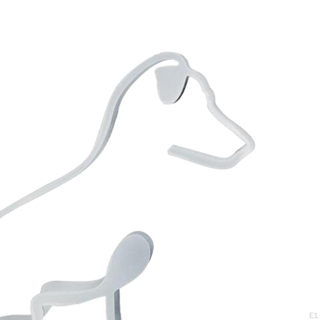 Abstract Dog Sculpture, Northern Europe Style Animal Statue, Craft Figurines for Cabinet,