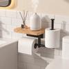 Tiered Design Toilet Paper Holder No-drill Tissue Holder Roll Paper Holder  Bathroom