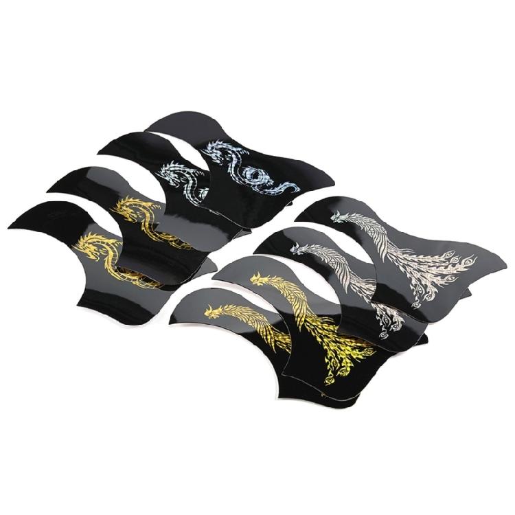 4/8pcs Acoustic Guitar Anti-Scratch Guard Plate Dragon Bird Guitar Pickguard Self Adhesive Scratch Plate Easy Install