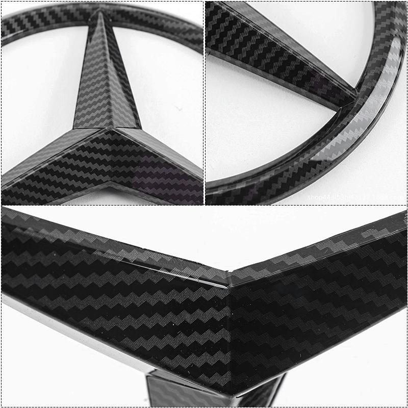 188/210MM Car Front Grille Badge Decal Cover Emblem Stickers Auto Accessories  For Mercedes-Benz C500 C200 C300 A B C E GLA CLA GLK GL ML GLE