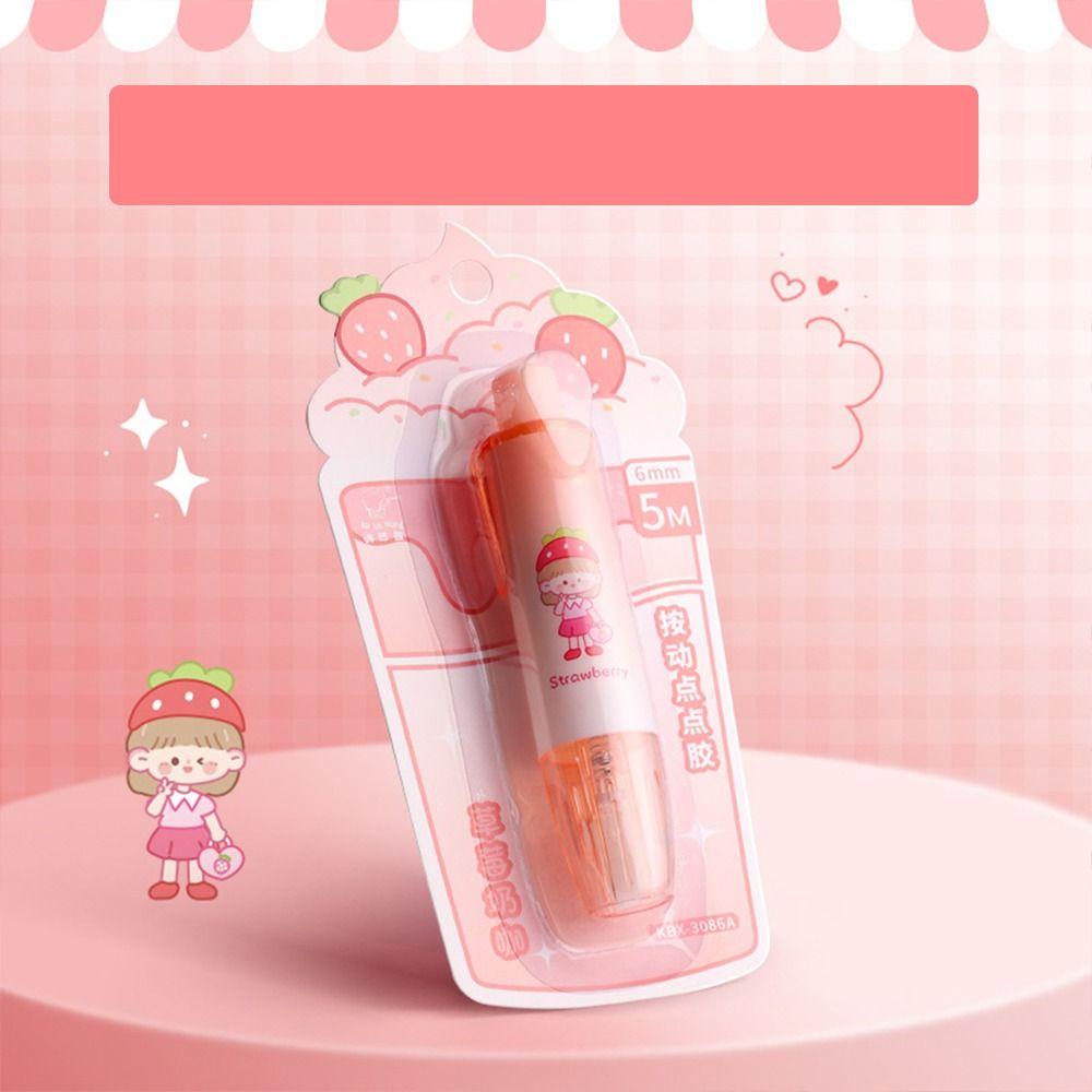 Press-On Double Sided Adhesive Tape Stationery Dot Glue Roller Tapes Dot Liner Tape Glue  Student