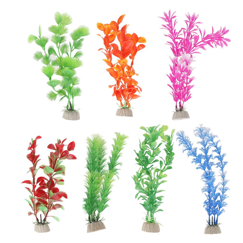 7Pcs Artificial   Plants Simulation Plastic Aquarium   Decoration for Aquarium