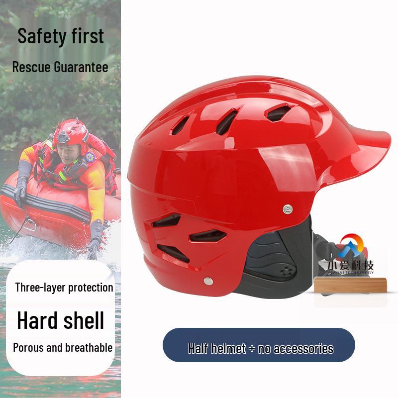 Marine Safety Helmet: Breathable, Impact-Resistant Full Face Protection for Water Sports and Flood Area Rescue.