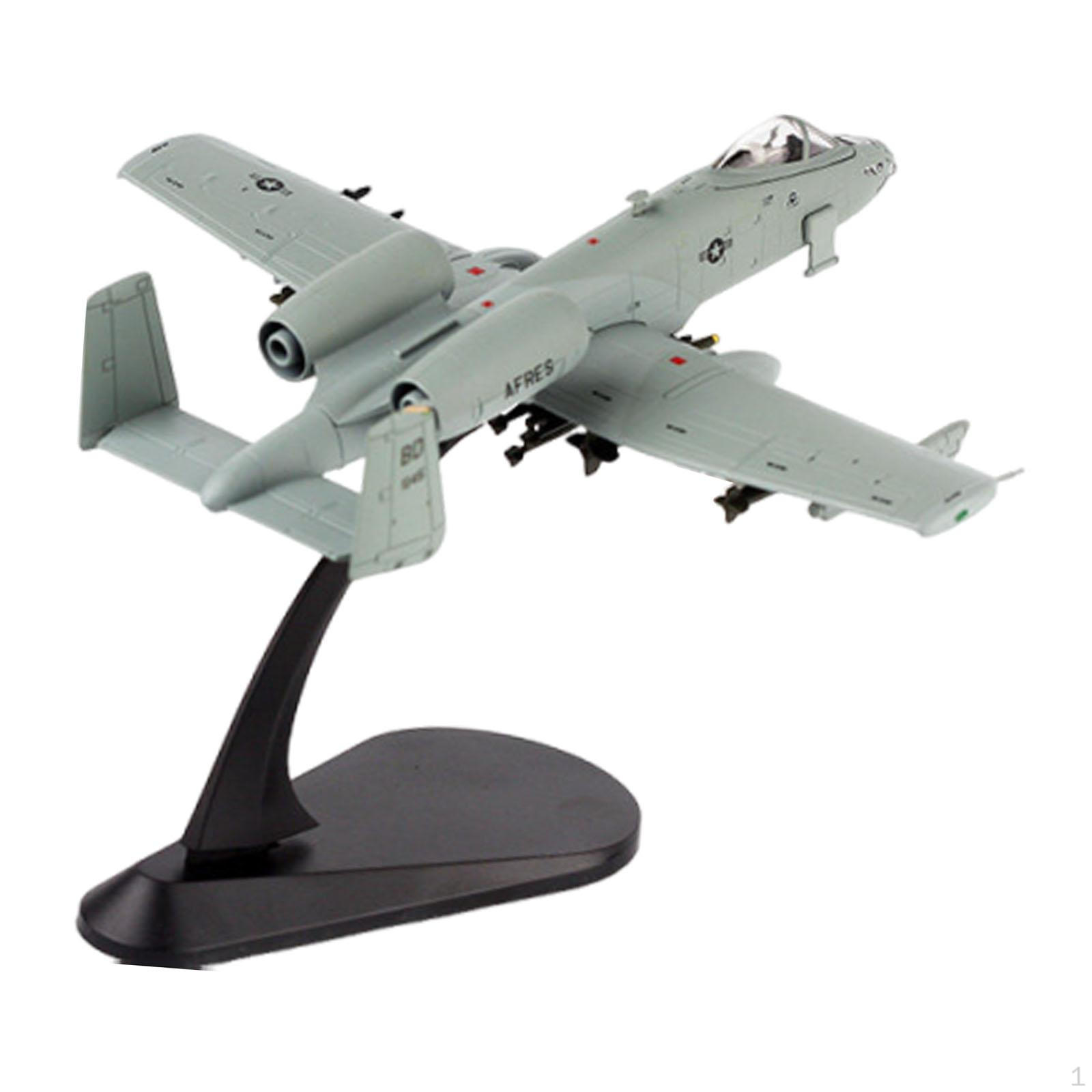 

1/100 Модель самолета-истребителя A10 Миниатюрное настольное украшение Коллекционный орнамент для спальни