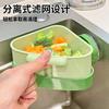 Suction Cup Triangle Sink Organizer with Press Lock, Kitchen Drainer Basket for Utensils & Vegetables Storage