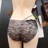 Women's Panties Milk Silk Underwear Ribbon Cross Cutout Lace Panties Women's Zebra Briefs Low Rise
