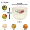 7-inch ceramic fresh-keeping bowl Large capacity foam bowl Microwave bowl Storage jar Sealed jar Large bento box