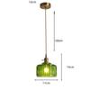 Vintage Ripples Glass Pendant Lamp Bedroom Dining Room Kitchen Retro Pendant Light Indoor Decor Hanging Light Ceiling Chandelier