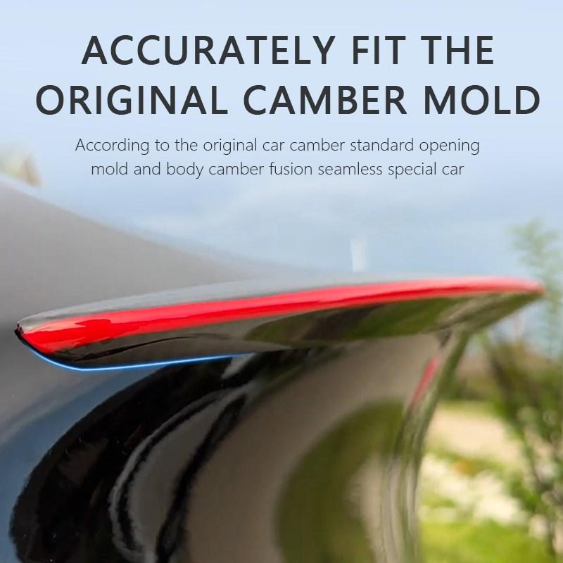 For Tesla Model Y Rear Trunk Spoiler 100% Real Carbon Fiber Red Line For Tesla Model Y 2021-2022 Wings 2023 Auto Accessories