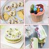 2 PCS 3D Pearl Fondant Mold Semi Sphere Ball Silicone Fondant Molds Hemispherical Shape Bubble Cake Decorating Chocolate Molds for Cake Decoration