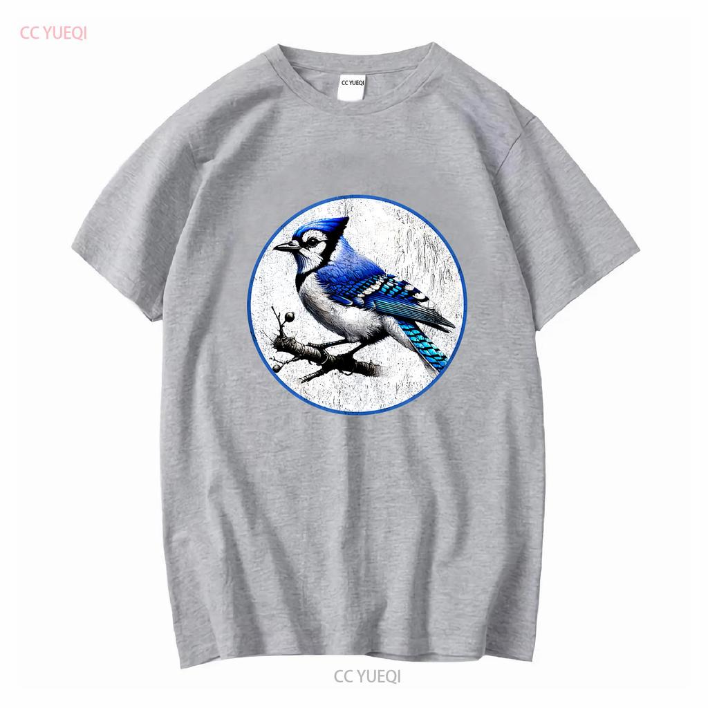 Retro Blue Jay Distressed Design by Bird Fan T Shirt NEW 10 Colors Vintage Washed Graphic Unisex Slightly Designer Clothes