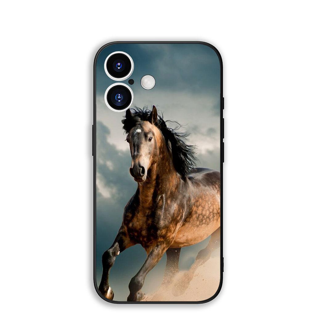 

Cover for Apple iPhone 16 15 14 11 Pro Max 6 7 8 Plus + SE2 SE3 SE 2022 2020 8+ Phone Case Running Wild And Free Horse iPhone SE 2022