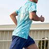 Saucony Breathable Moisture-Wicking Running Casual Short Sleeve T-Shirt Men Tops Blue SC2239039-2