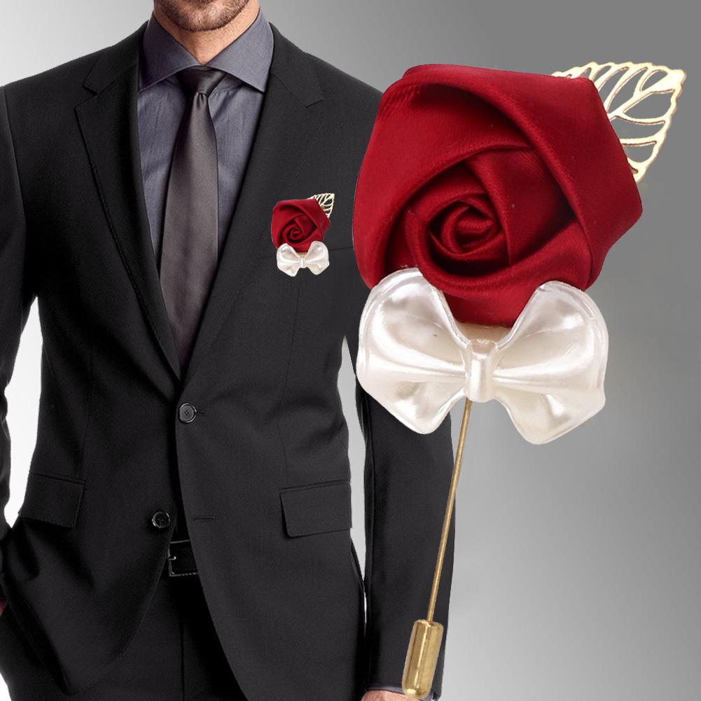 6 Buc Corsaj Artificial cu Trandafir Broșă Floare de Piept Domnișor de Onoare Domnișoară de Onoare Accesorii Nuntă