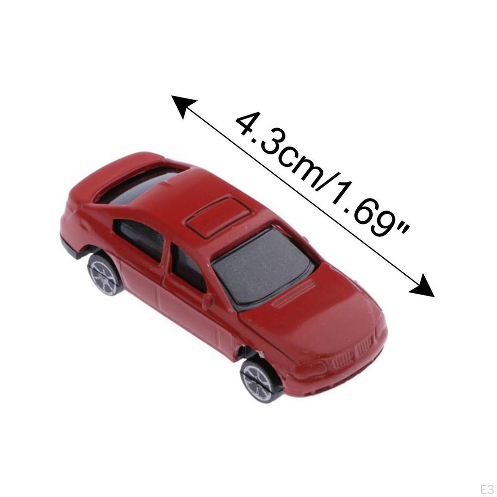 30 Stück Bemalte Modellautos Miniaturauto Bau Zuganlage Maßstab (00)