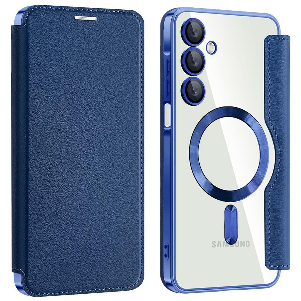 For Samsung Galaxy A16 4G/5G Case Compatible with MagSafe RFID Blocking Card Holder Leather Phone Cover