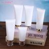 3Pcs 50/100ml White Empty Cosmetic Squeeze Tubes Travel Dispensing Tubes Refillable Containers For Lotion Cream Facial Cleaner