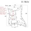 3 Ply 11 Holes HSH Electric Guitar Pickguard for FD ST Style Guitar Accessories with Screw