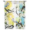 Blooming Cherry Branch Sheer Curtains For Living Room Modern Fashion Valance Curtains For Kitchen Tulle Curtains