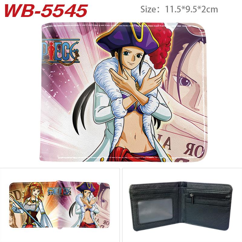 One Piece Anime Geldbörse Vollfarbdruck Zweifach faltbar Kartenhalter Studenten Anime Leder Geldbörse