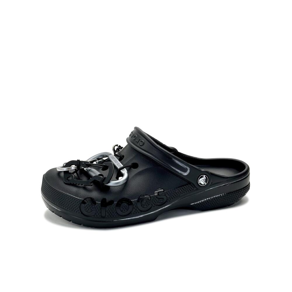 

Crocs Baya Classic клоги EVA Cool Rock Lock Пляжные туфли с отверстиями Унисекс Черные 41-42 чёрный