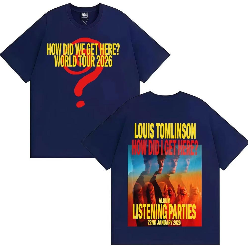 

Louis Tomlinson Lemonade How Did I Get Here Aesthetic Gothic T Shirt Men Women Oversized Cotton Cozy Tshirt 3XL