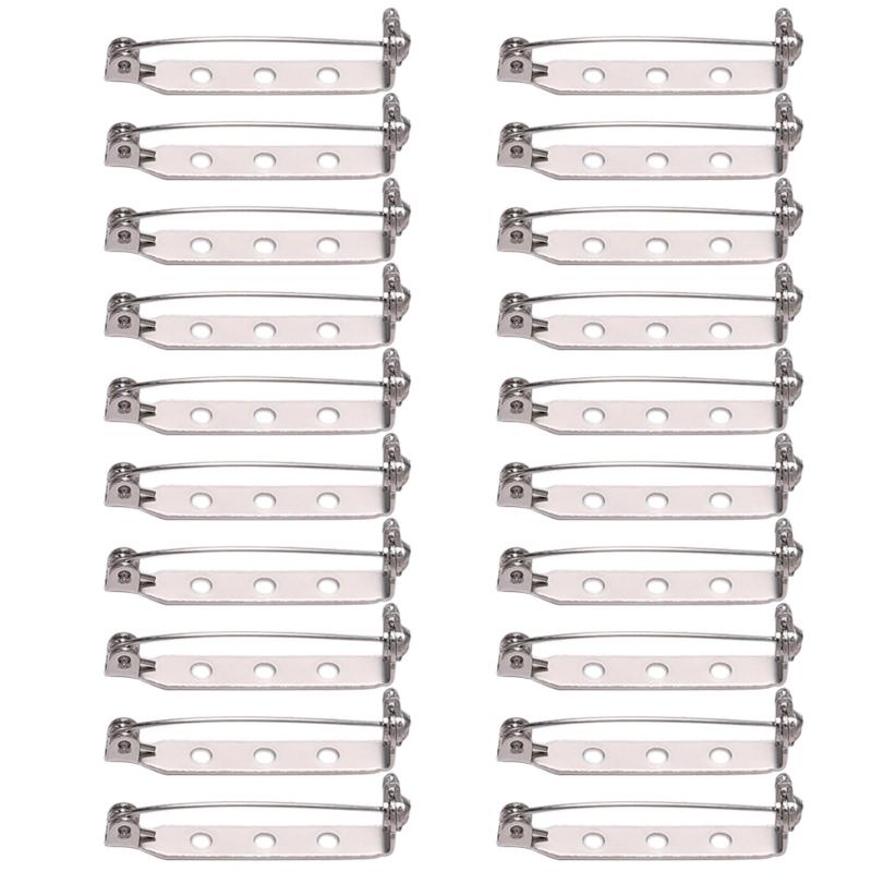 20x Brož 20/25/32mm Zapínání na zadní straně Bezpečnostní odznaky Šperkařské komponenty pro DIY řemesla