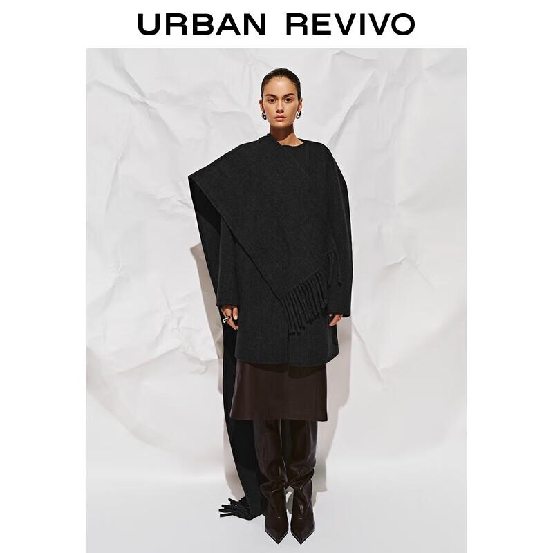 

UR 2025 Women s Elegant Scarf-Style Overcoat L