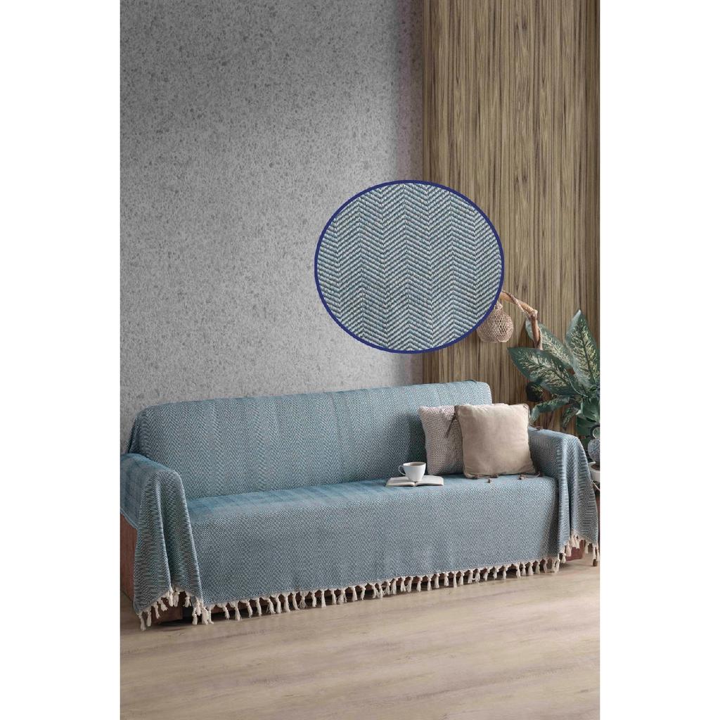 Natural Sofa Cover Ecru Covering The Arms 180x300