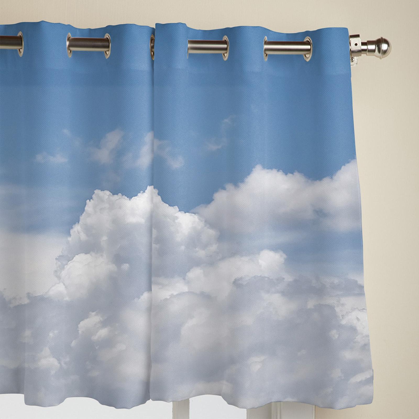 Небесные облака белые шторы для спальни гостиной оконные шторы жалюзи кухня домашний — фото 3