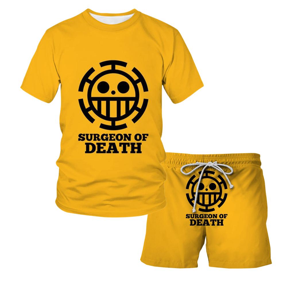 Jednoczęściowy zestaw koszulek dziecięcych odzież sportowa Baby Boy Clohtes odzież dziewczęca T-shirt szorty męski garnitur letnia plaża