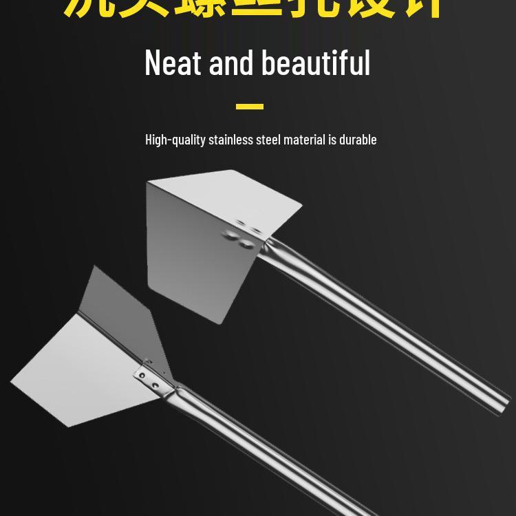Stainless Steel Corner Tool Set: Internal/External Corner Puller & Putty Scraper for Interior/Exterior Walls.