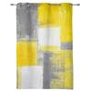 Oil Painting Abstract Geometric Yellow Gray Curtains Bedroom Living Room Drapes Kitchen Kid Window Curtain Home Decor Polyester Washable Area Ready
