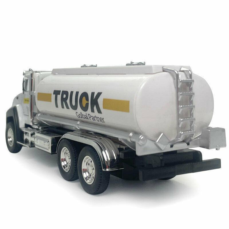 1/50 Scale Metal Scales City Die-casting Garbage Trucks, Large Toy Garbage Trucks, Oil Tankers and Toy Transport Vehicles with Rear Traction