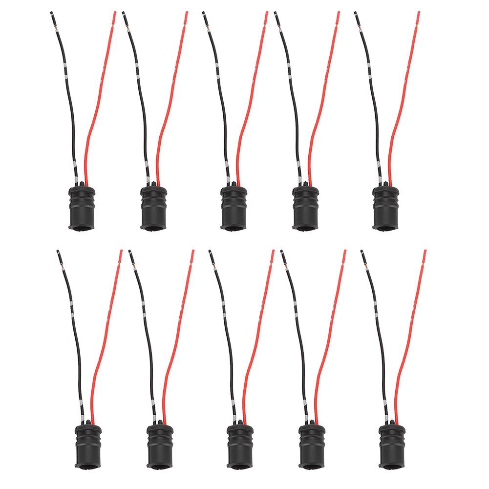 10Pcs Set Soft Male Light Bulb Connector Socket Holder for Car Bikes