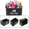 Dog Toy Basket Storage Bins - With Wooden Handle,collapsible Pet Supplies Storage Basket Puppy Toy Box Storage Basket/bin Kids Toy Chest Storage Trunk