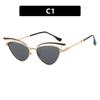 Hollowed Sexy Cat Eye Sunglasses for Women Fashion Trendy Luxury Brand Designer Casual Outdoor Sun Glasses Y2k Shades Eyewear
