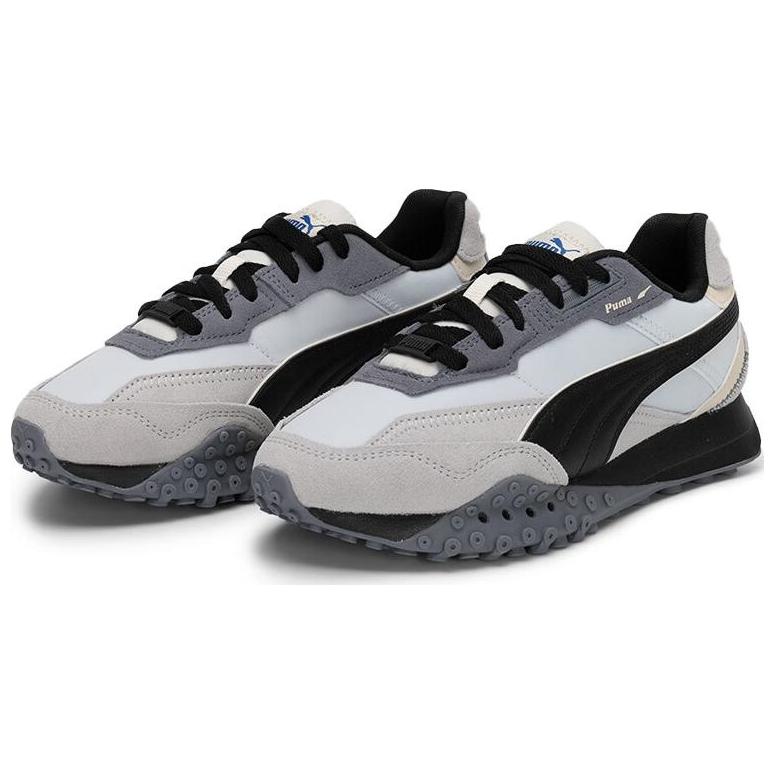 Puma Blktop Rider Fashion Versatile Durable Support Low-Top Casual Urban Commuting Running Shoes Unisex sneaker White Gray Black 401440-03