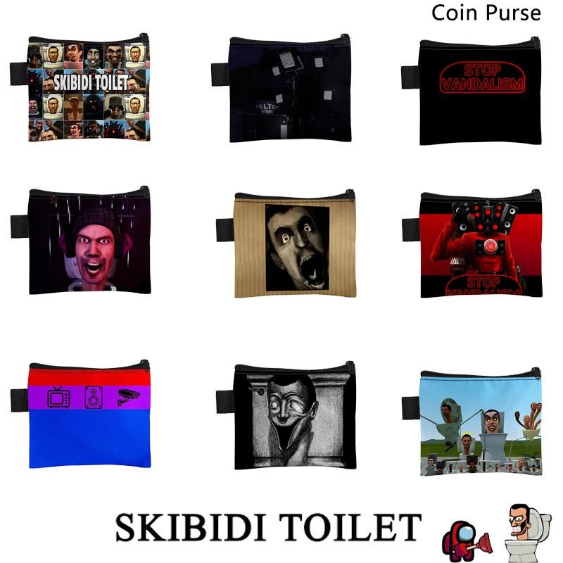 3d Cross-border Game New Product Skibidi Toilet Cute Student Card Wallet Coin Purse Small Bag