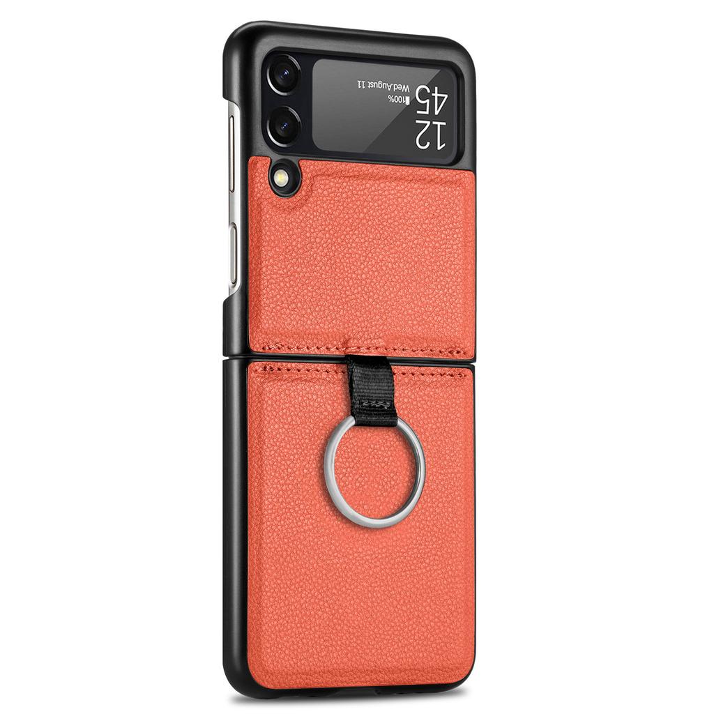 Hot-selling in Japan and South Korea, applicable to Samsung z flip 1/1 ring mobile phone case flip1 folding screen protective case