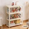 Acrylic figurine display cabinet with transparent design collectibles,models cosmetics,dust-proof countertop display stand