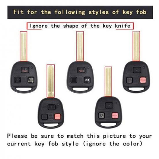 Carbon Fiber Car Key Fob Cover For Lexus RX350 2007-2009 Remote Case Skin Jacket