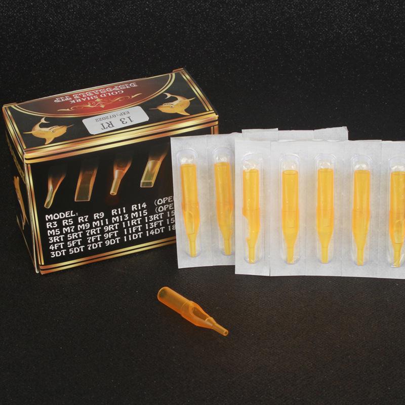 Leiming Golden Shark Transparent Tattoo Needle Tips – Disposable Tattoo Supplies